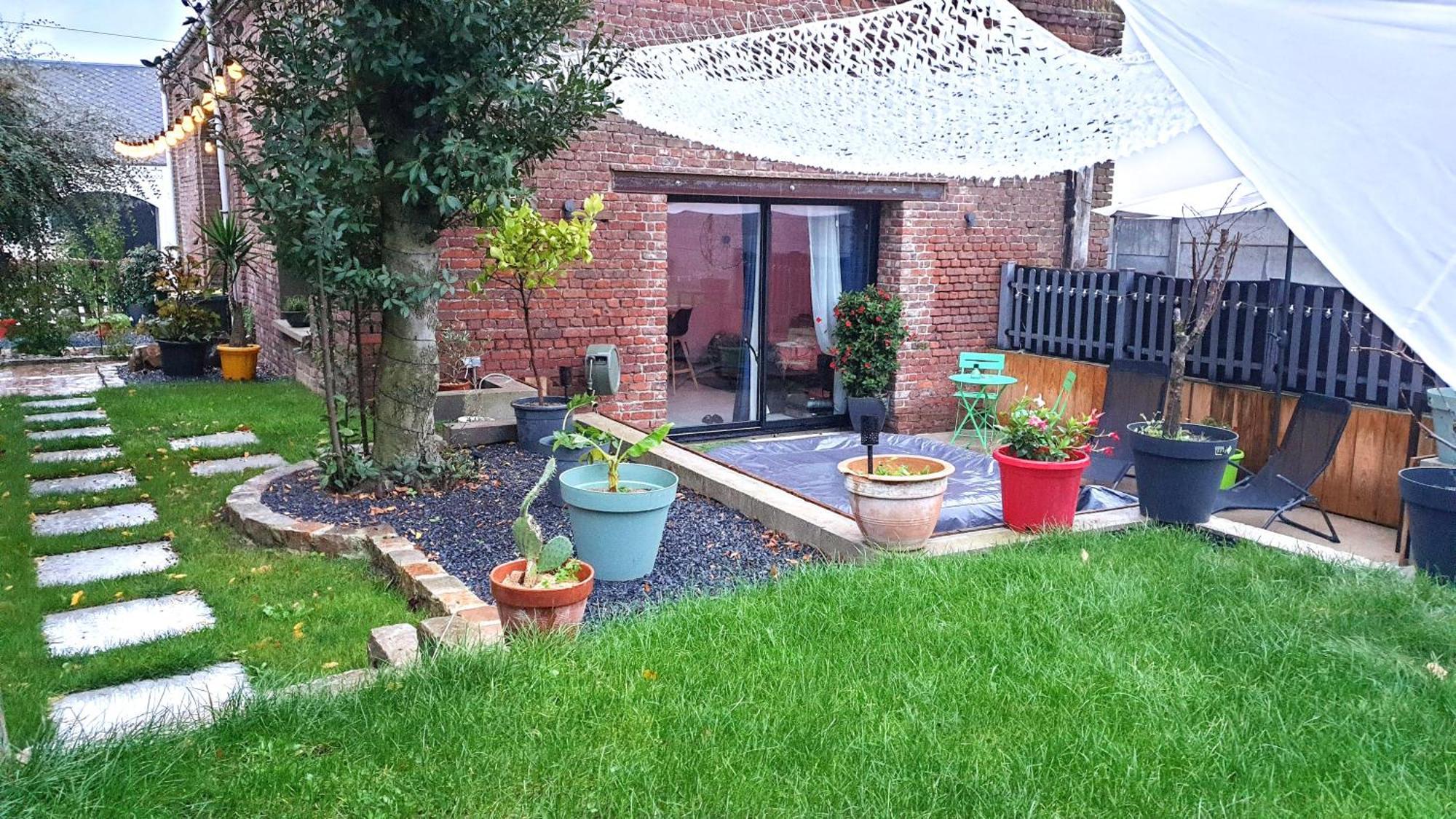 Gary Suite - Studio Cosy, Spa Et Jardin Privatif A 4 Min De Cambrai Awoingt Exterior foto