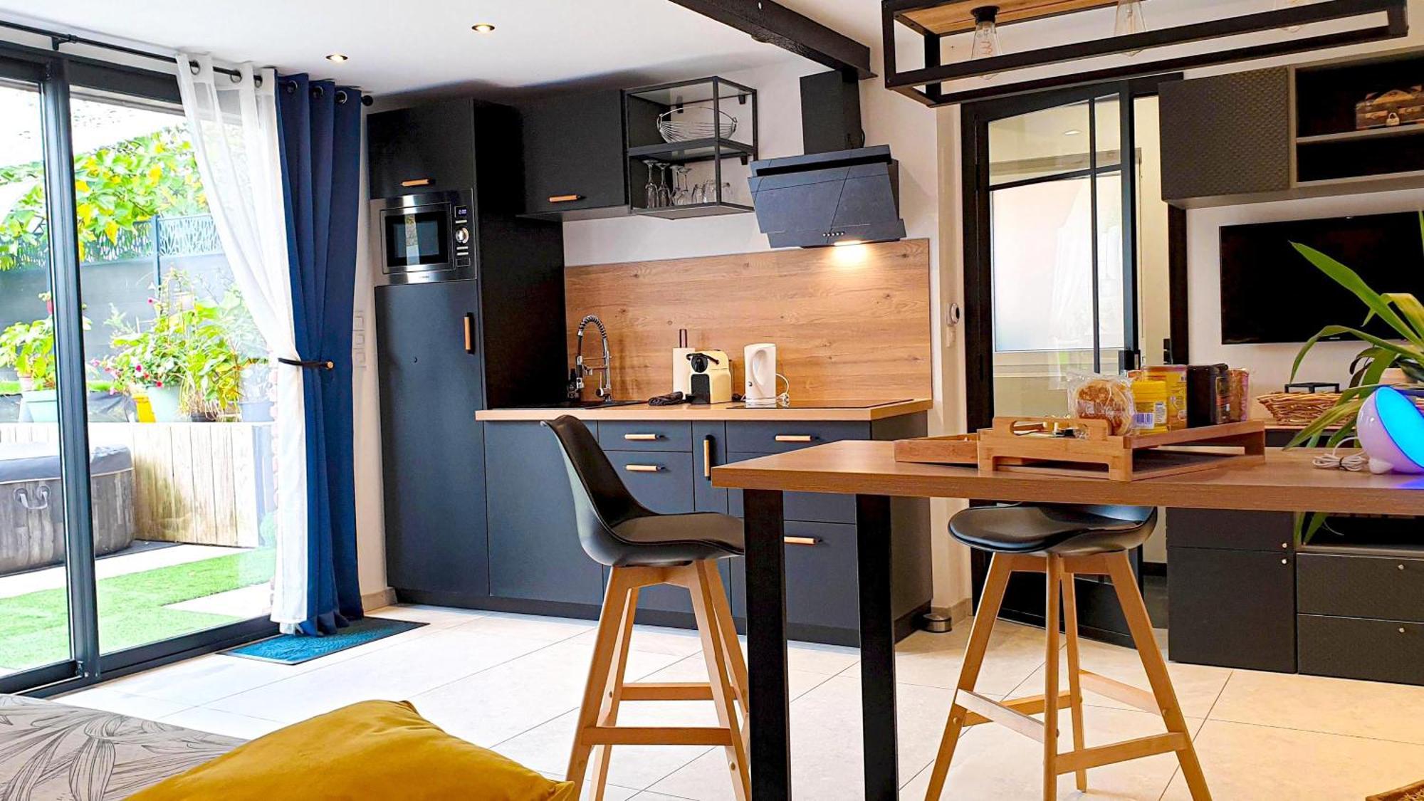 Gary Suite - Studio Cosy, Spa Et Jardin Privatif A 4 Min De Cambrai Awoingt Exterior foto
